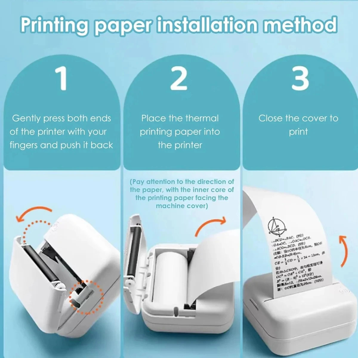 10Pcs Mini Printer Paper For peripage Self Adhesive Thermal Paper Printable