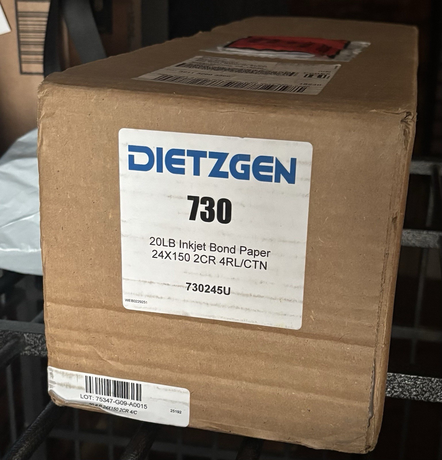 20LB Inkjet Bond Paper 24×150 2CR Roll High Quality Printing