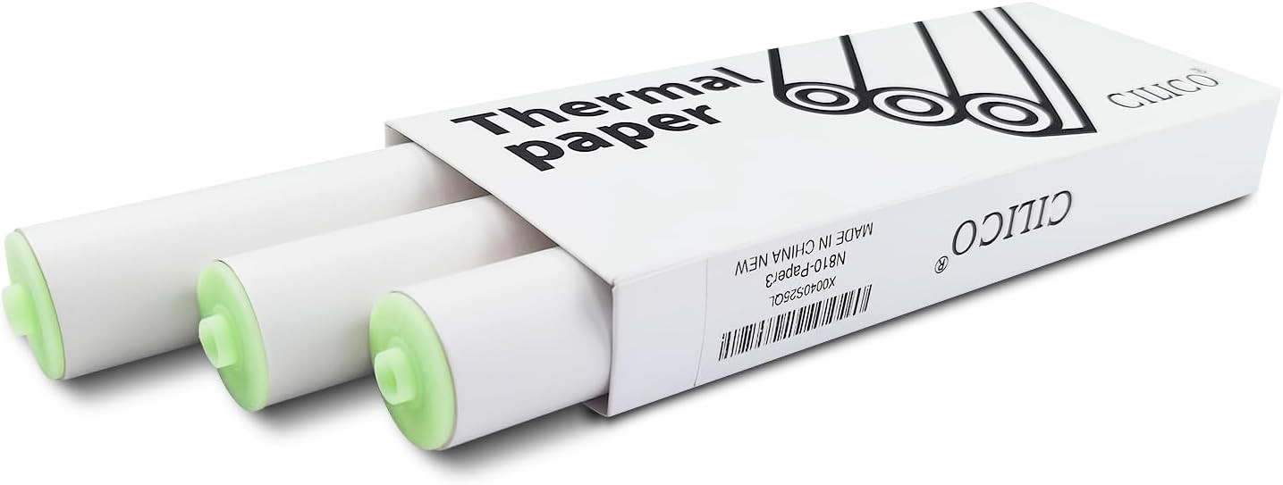 A4 Thermal Paper 3 Rolls for MT810 printer(210mm/8.27″width/7m White