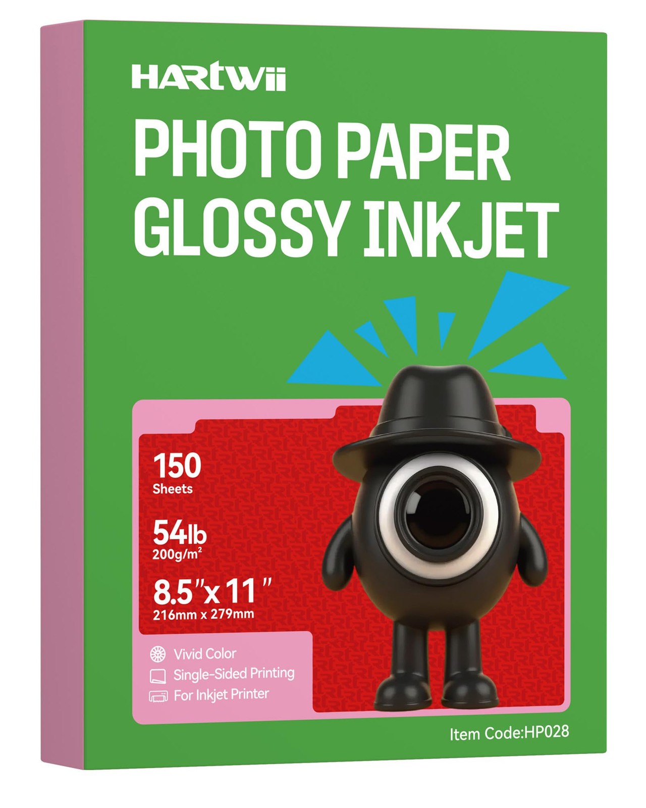 Glossy Inkjet Photo Paper 8.5×11 Inch 54lbs200Gsm Craft Brochure 150 PCS