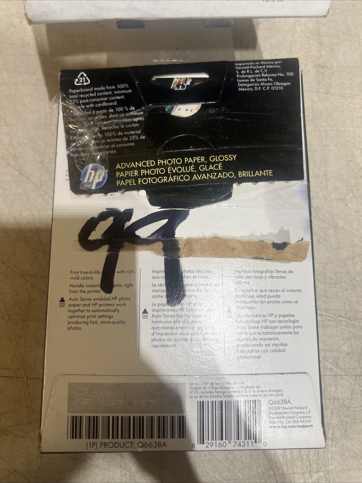 HP Advanced Glossy Photo Paper – Q6638A, 199 Sheets