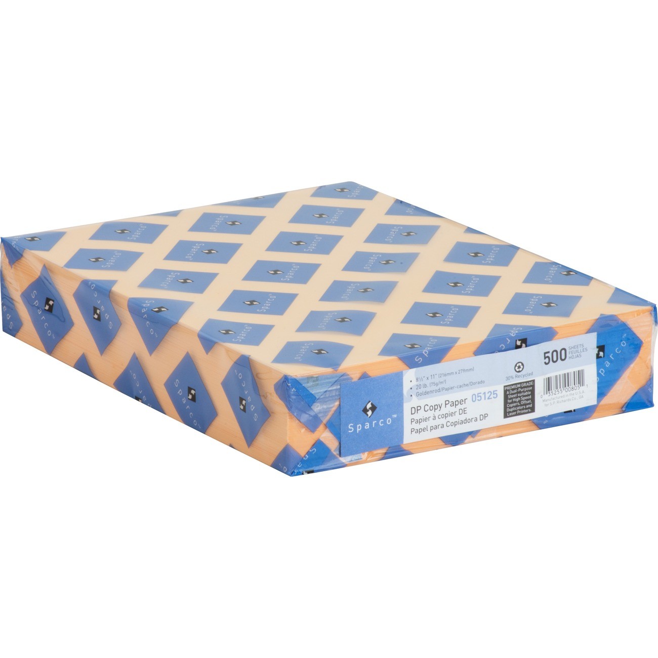 Sparco SPR05125 Premium Pastel Copy Paper 8.5×11 20lb Goldenrod