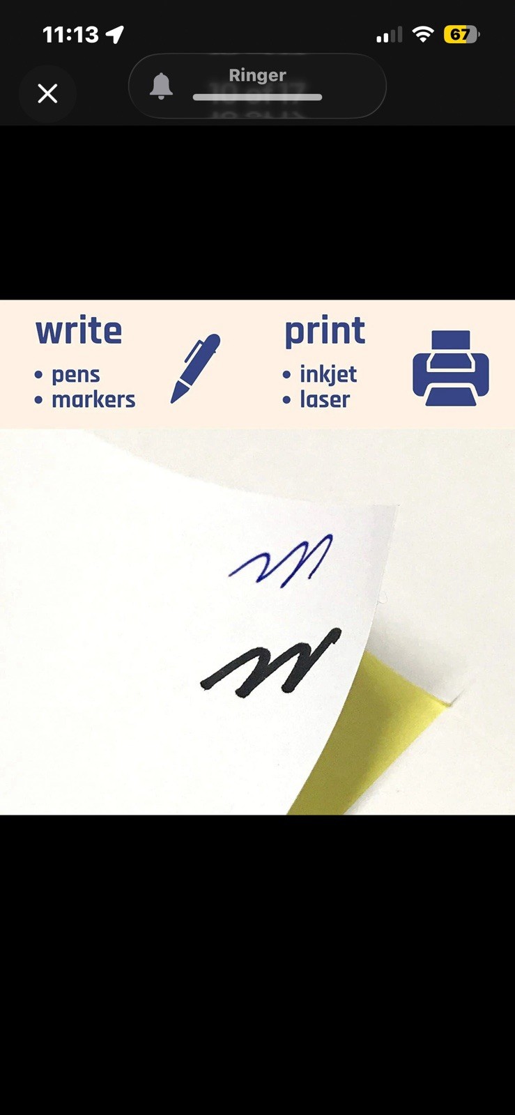 Koala Sticker Paper for Inkjet + Laser Printers 100 Full Sheets,Labels, Open Pak