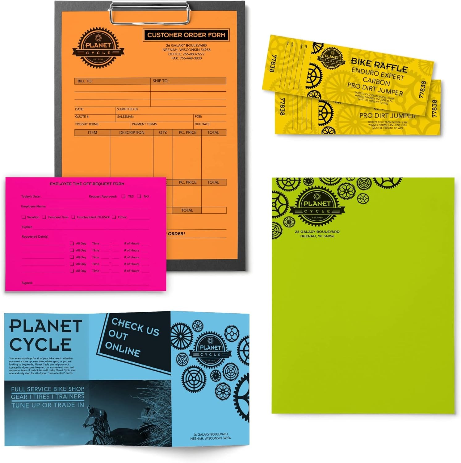 Astrobrights® Bright Color Paper, Letter Size Paper, 24 lb, Assorted Colors, 500