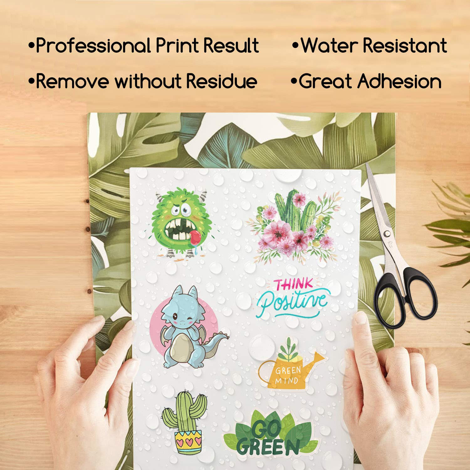 25 Sheets Vinyl Sticker Paper for Inkjet Printer – Glossy Printable Vinyl 8.5…