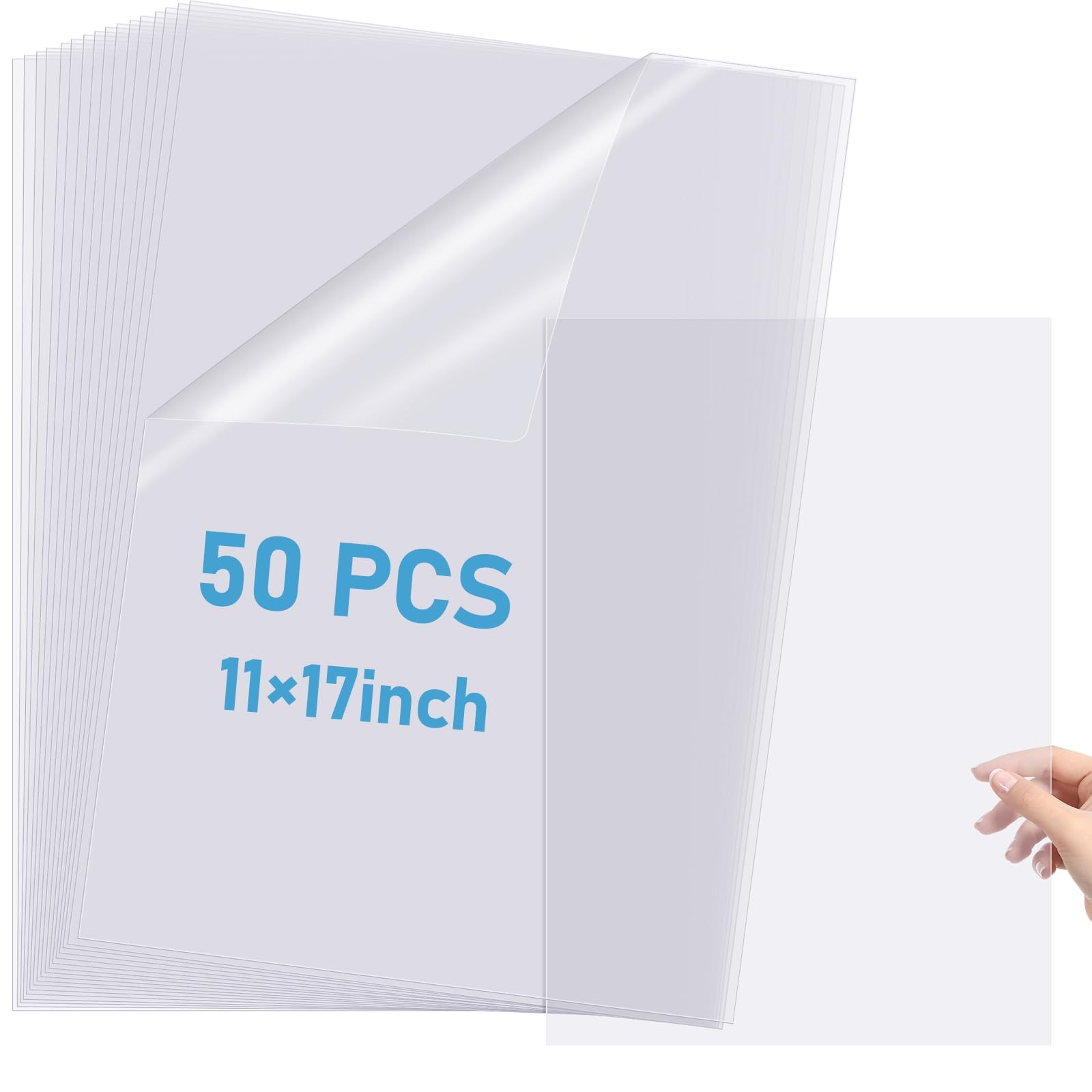 50 Sheets 11×17 Inch Waterproof Inkjet Transparency Film Silk Screen Printing