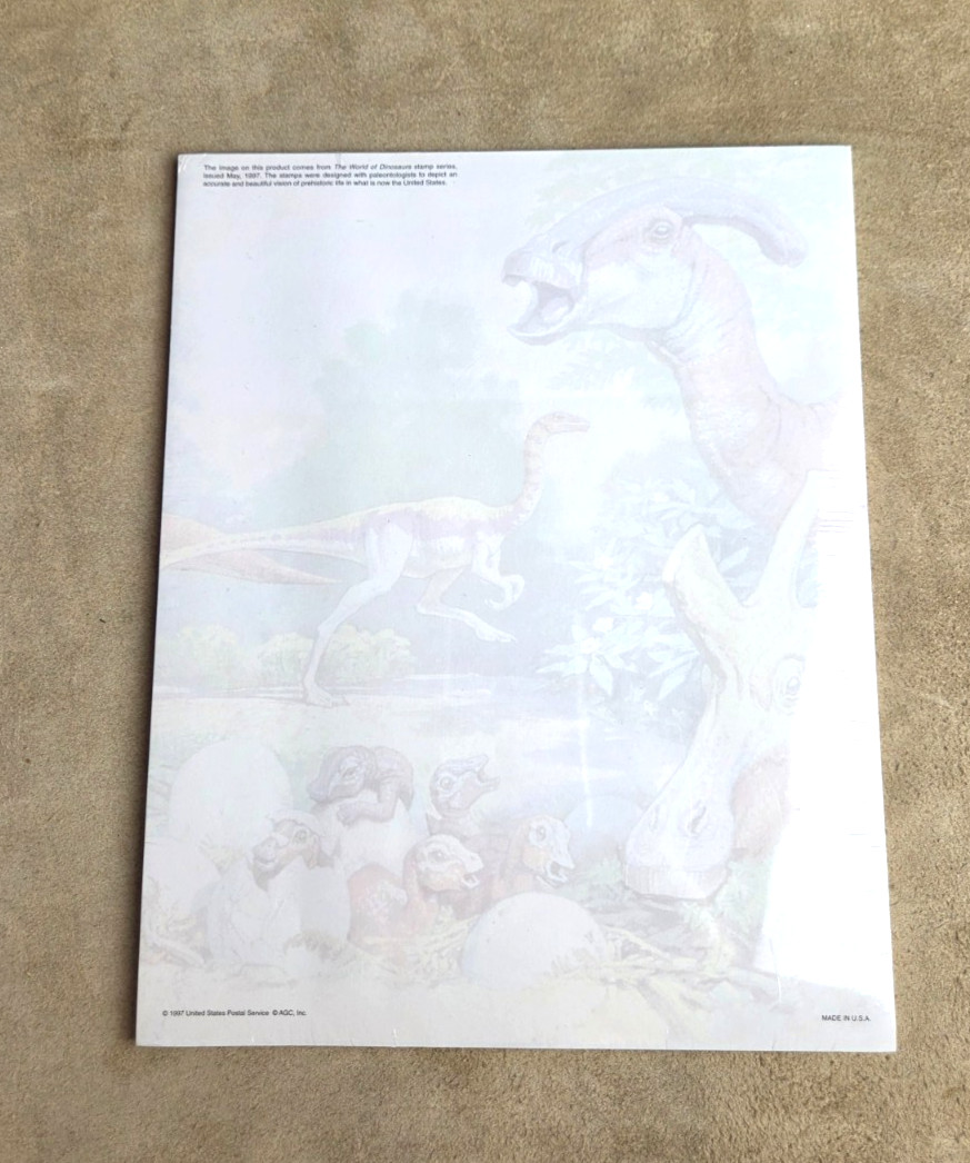 Dinosaur Printer Paper & Stationary, T-Rex, Stegosaurus, Etc., Factory Sealed