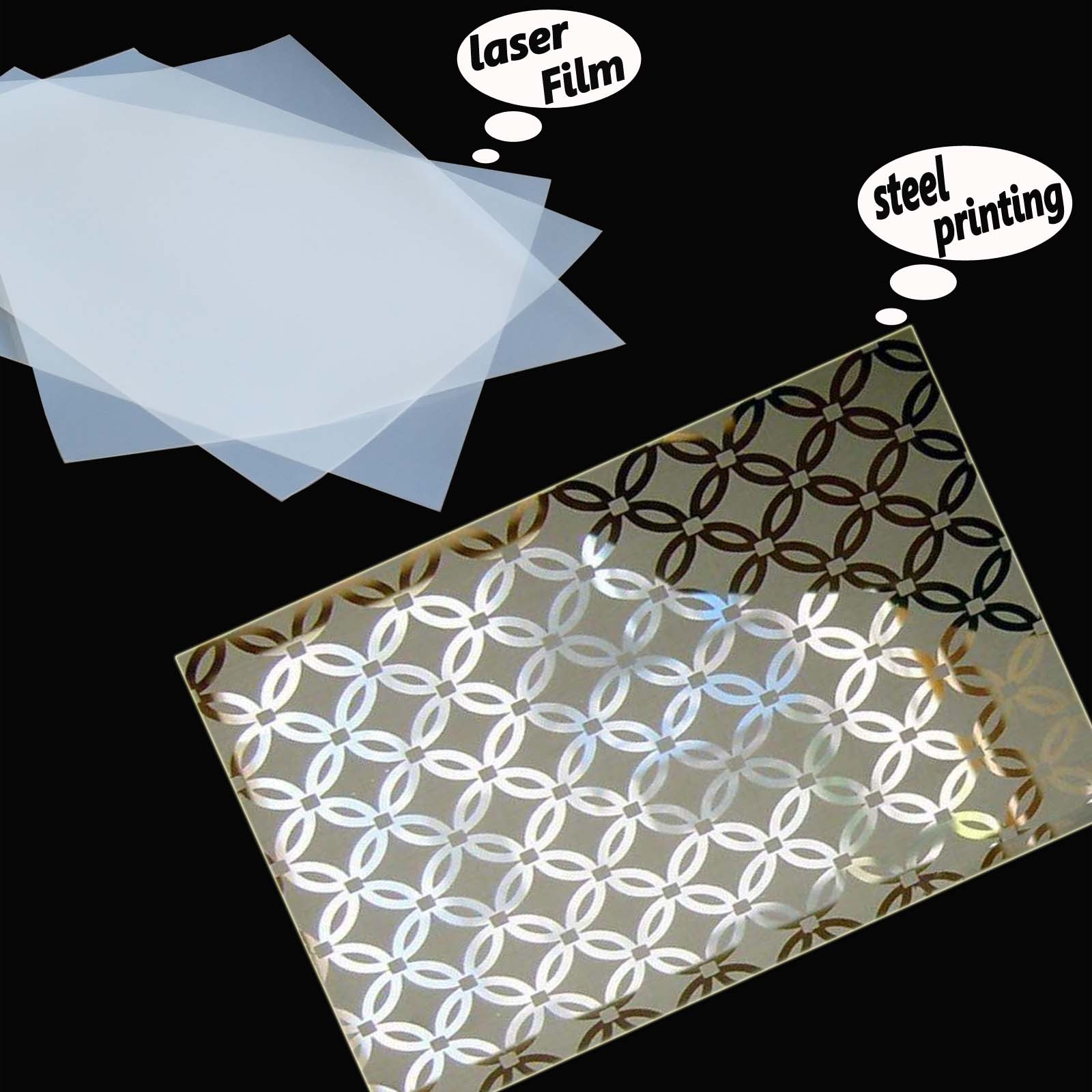 11″ x 17″，200 Sheets，Silk Screen Printing Milky Transparency Laser Printer Film