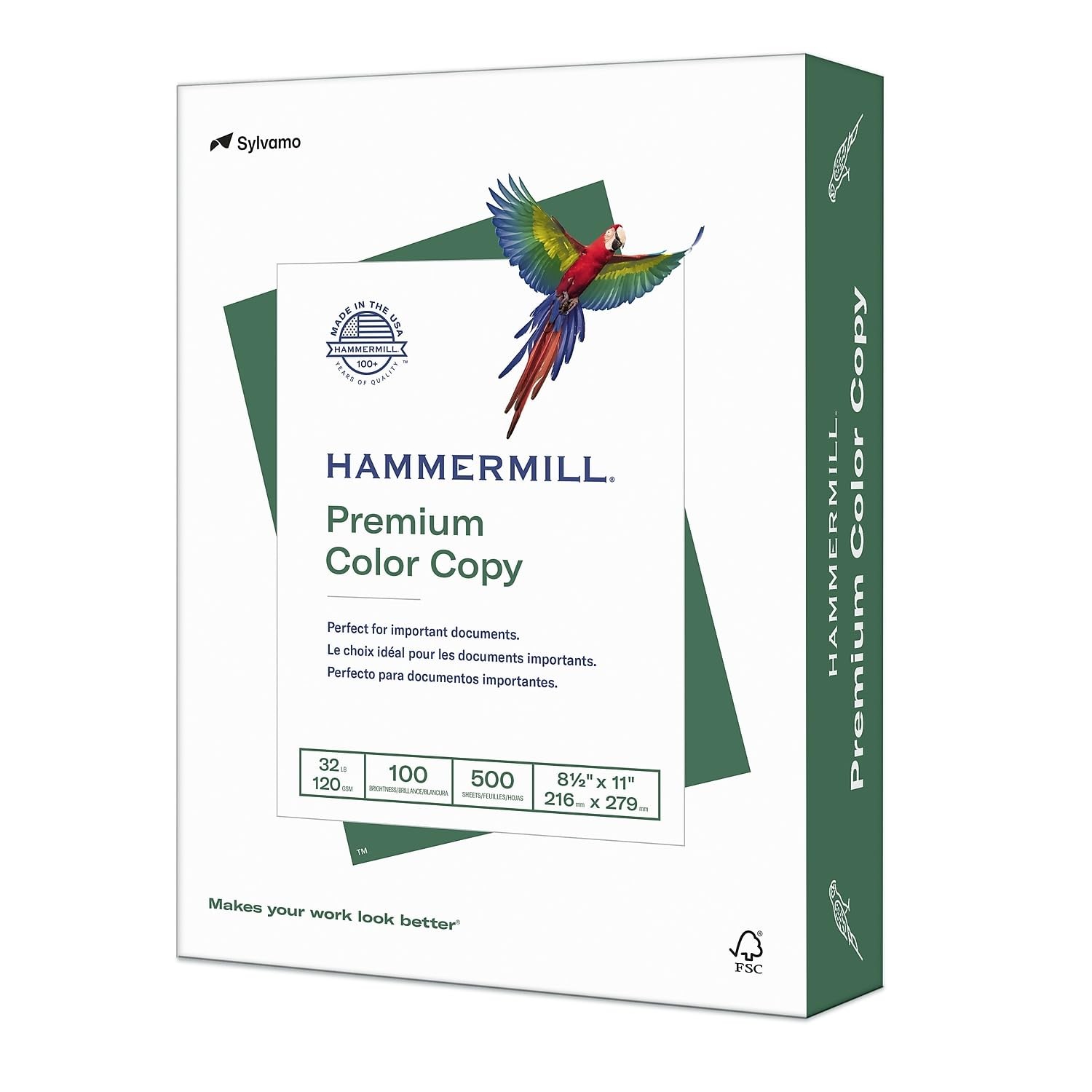 Printer Paper, Premium Color 32 lb Copy Paper, 8.5 x 111 Ream 500 Sheets 100…