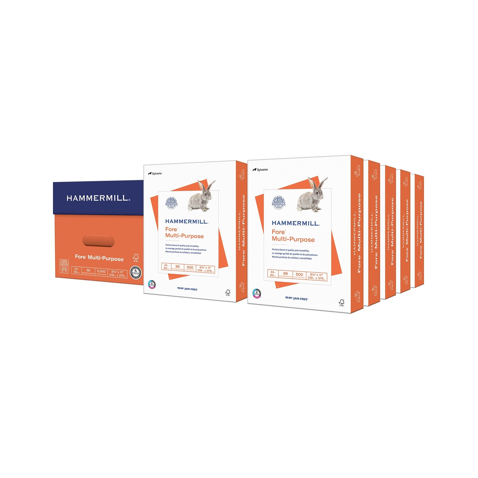 Hammermill Printer Paper, Fore Multipurpose 24 lb Copy Paper, 8.5 x 11 – 10 R…