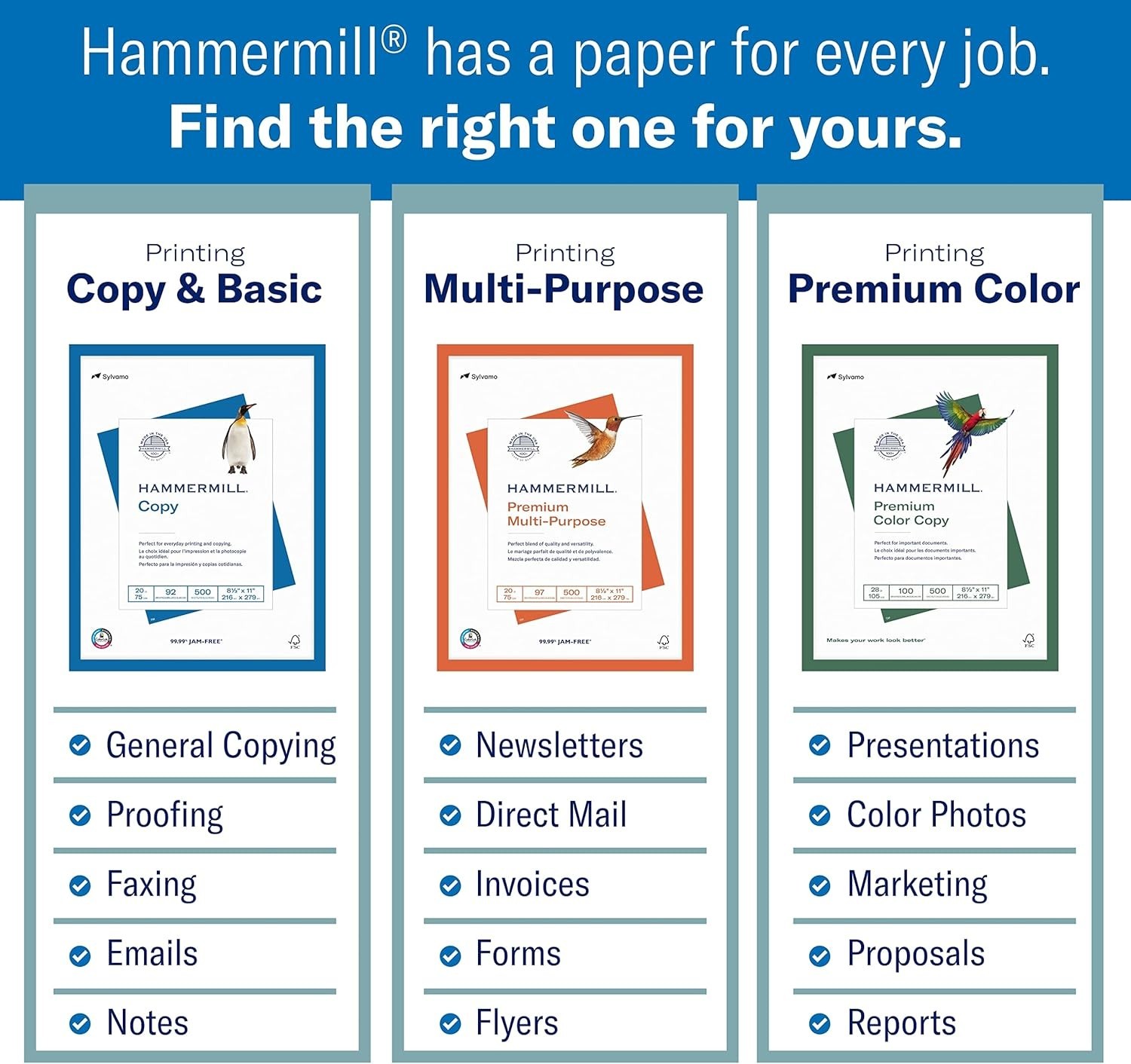 Super Smooth 28 lb Printer Paper – 11×17, 500 Sheets, Jam-Free Guarantee