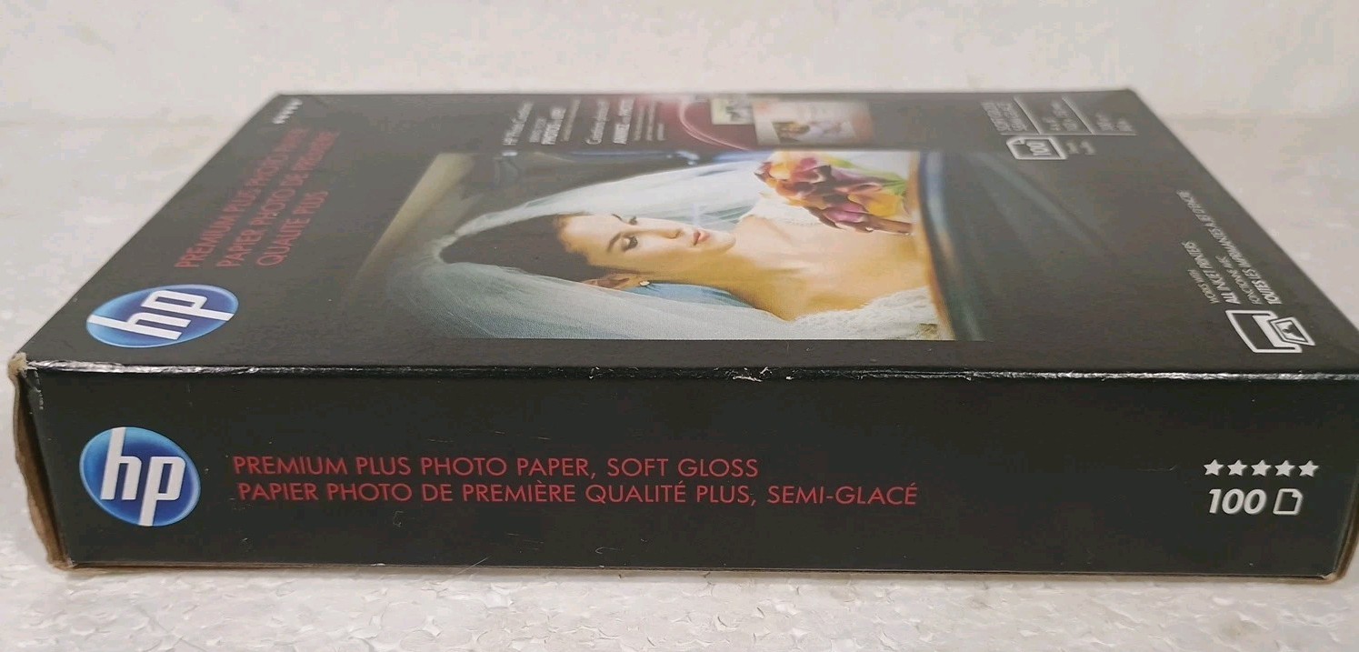 Hewlett Packard HP Premium Plus Soft Gloss Photo Paper 100 Sheets 4×6