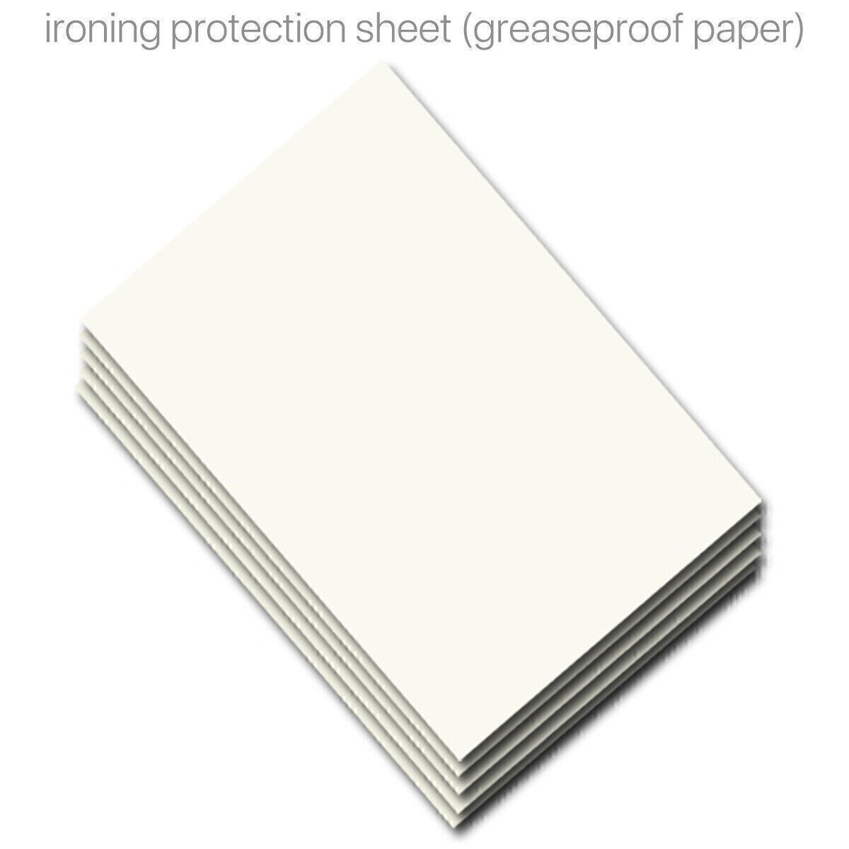 23x A4 Ironing Protection Paper Fabrics Heat Press Greaseproof Paper for T-shirt