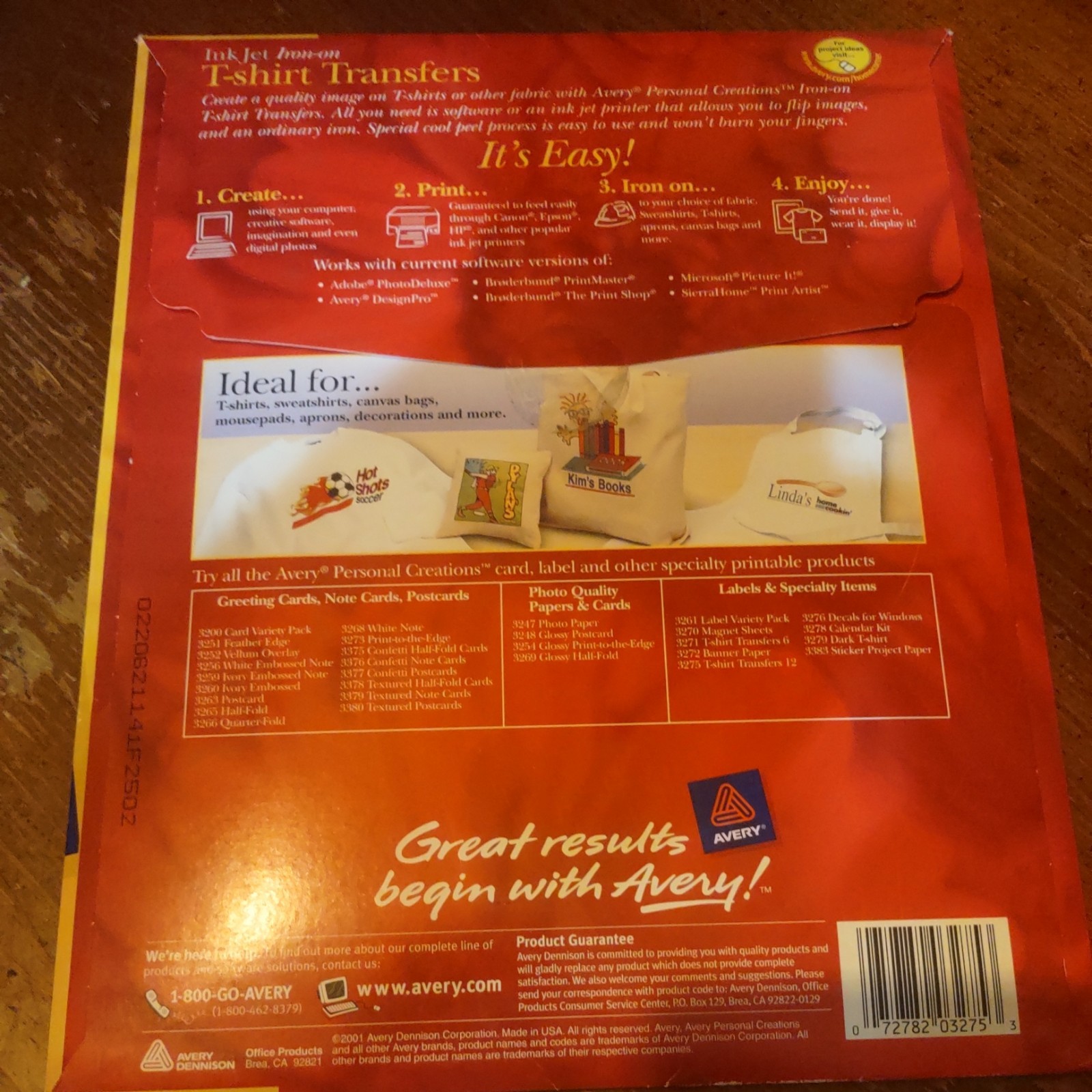 Avery Dennison 3275 Letter Paper