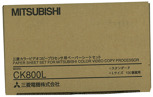 Mitsubishi CK800L Color 3 Panel Roll and Ink Ribbon for CP-800UM Printers