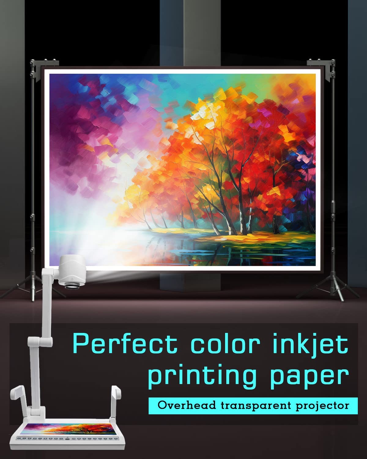 Colemoly Transparent Paper 30 Sheets Inkjet Transparency Film Inkjet Printer (10