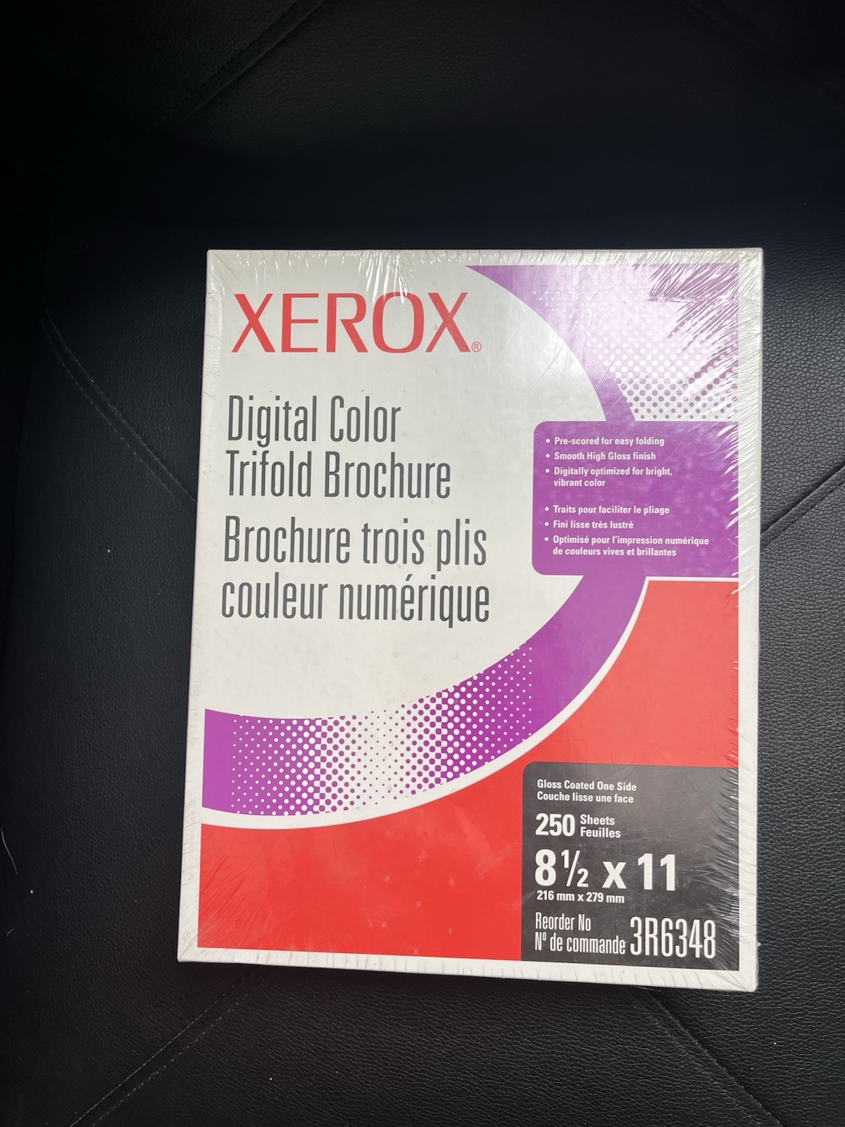 Xerox Digital Color Trifold Brochures Paper 250 Qty 8 1/2 x 11 #3R6348 New
