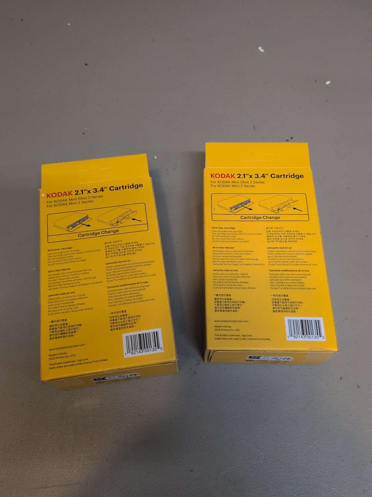 2 pack Kodak Instant Print 2.1″x 3.4″ Cartridge 60 Sheets Total
