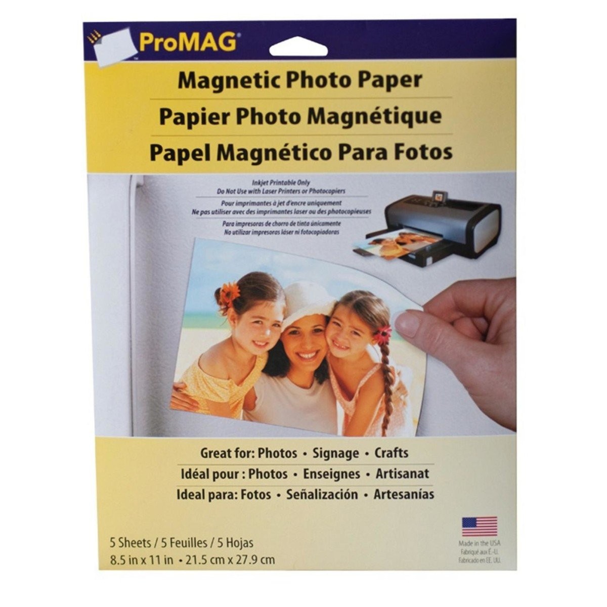 8.5 x 11 Inches Inkjet Printable Magnetic Sheets