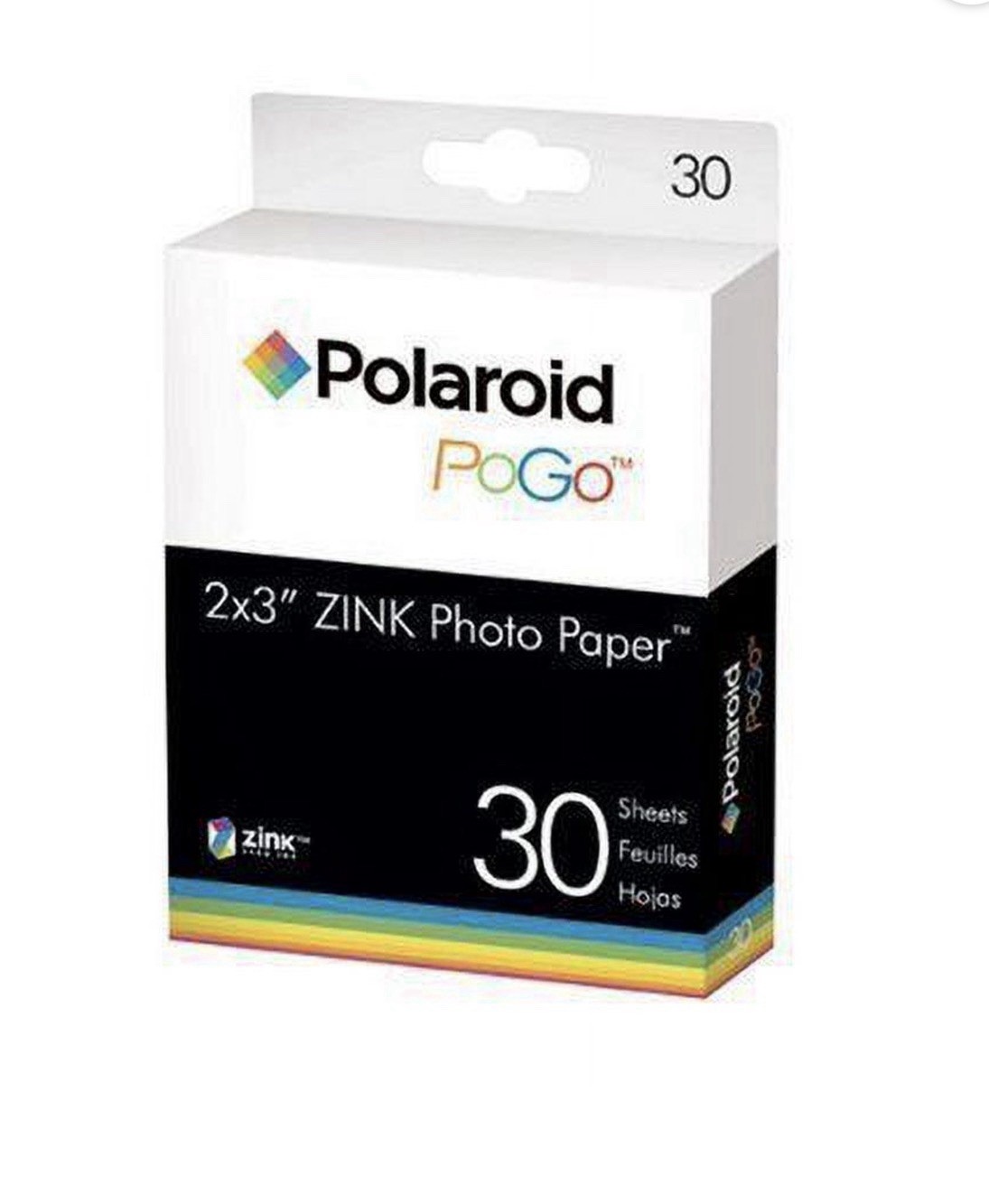 Polaroid PoGo ZINK Glossy Multicolor 2×3 in Printer Photo Paper 30 Sheets ~ NEW