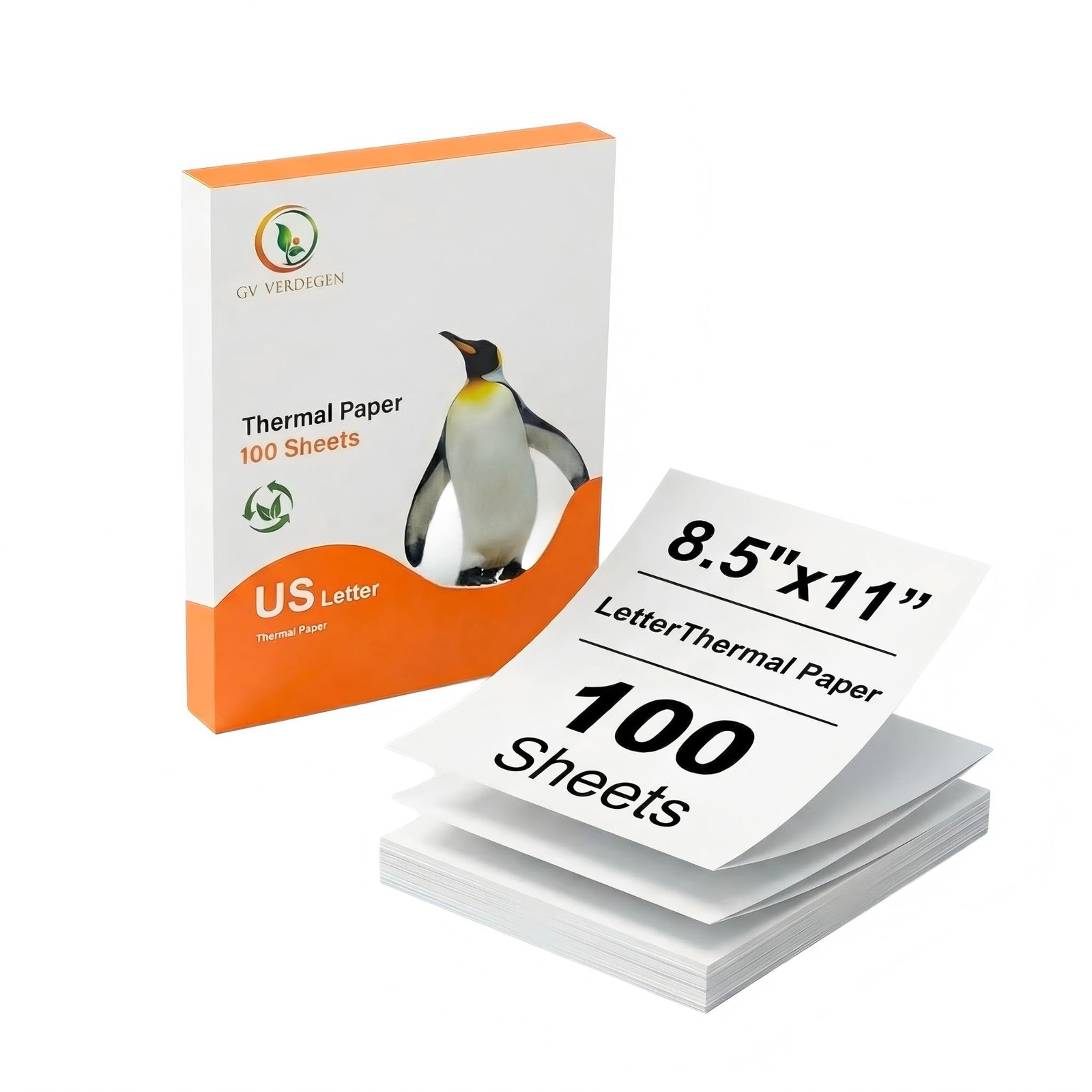 Thermal Printer Paper 8.5 x 11,Thermal Printing Paper Compatible with Portable P