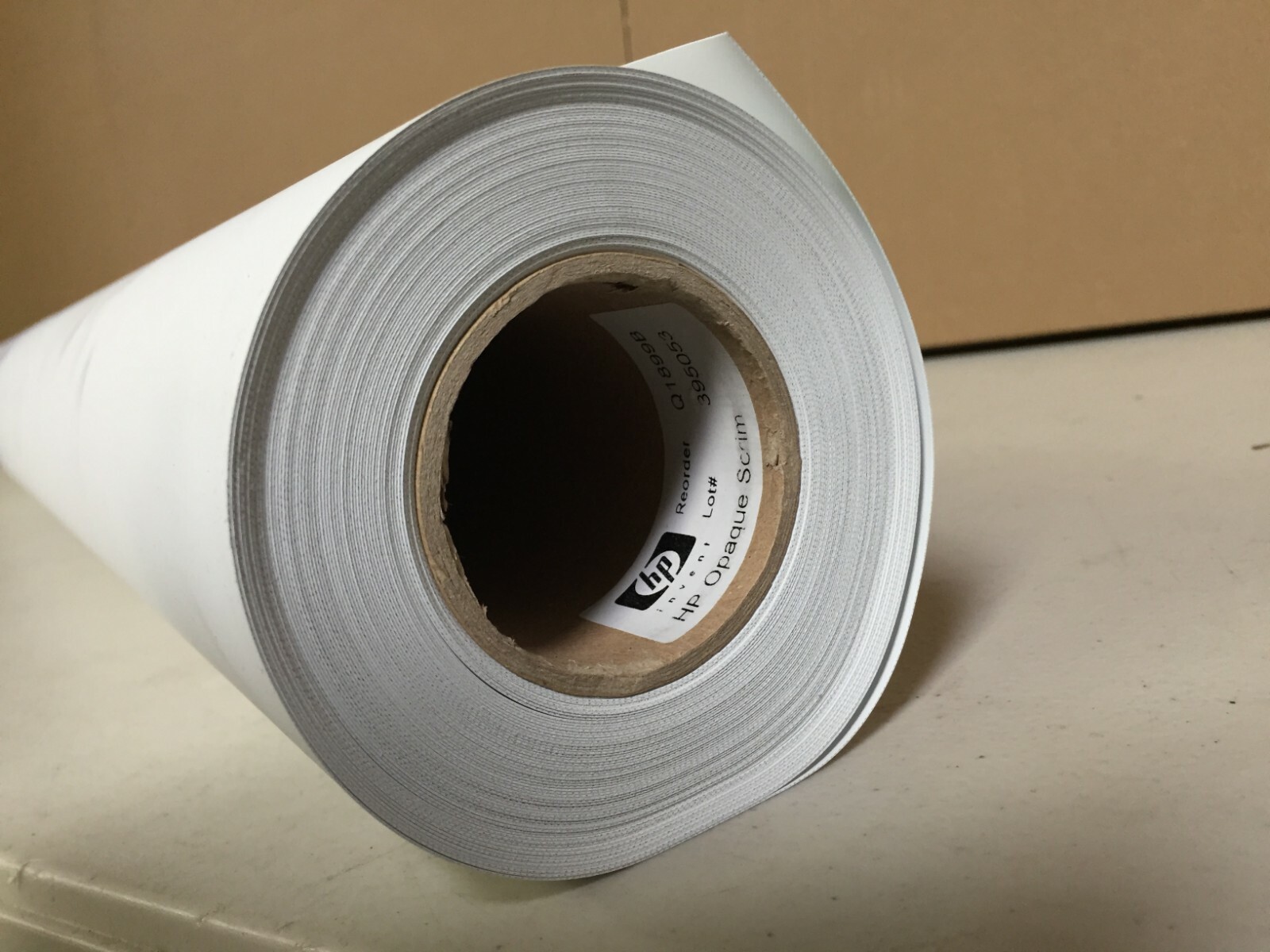 HP Q1899B 42″x50ft PVC Scrim Banner Paper *** See Photos*** P10