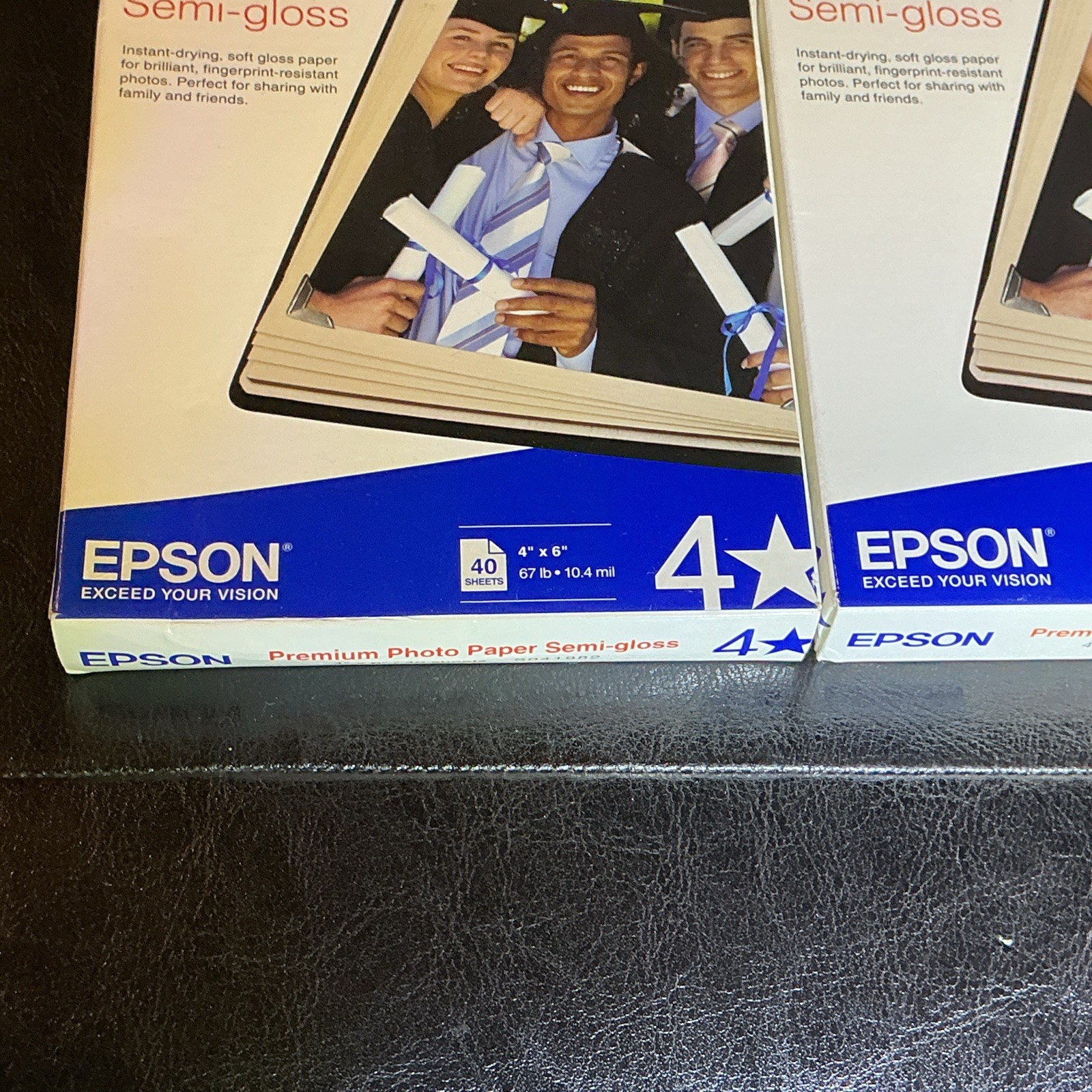 Lot Of 3 Epson Premium Photo Paper Semi Gloss 4″x6″ (40 Sheets Each) 120 Total