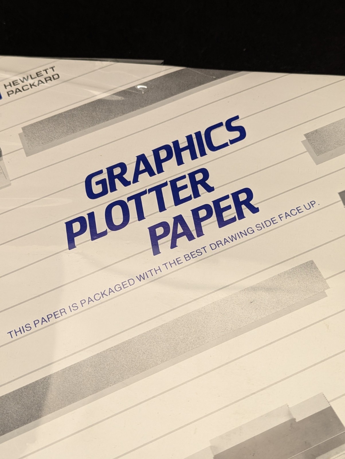 New Old Stock NOS Graphics Plotter Paper 300 HP Hewlett Packard 11×17” Vintage