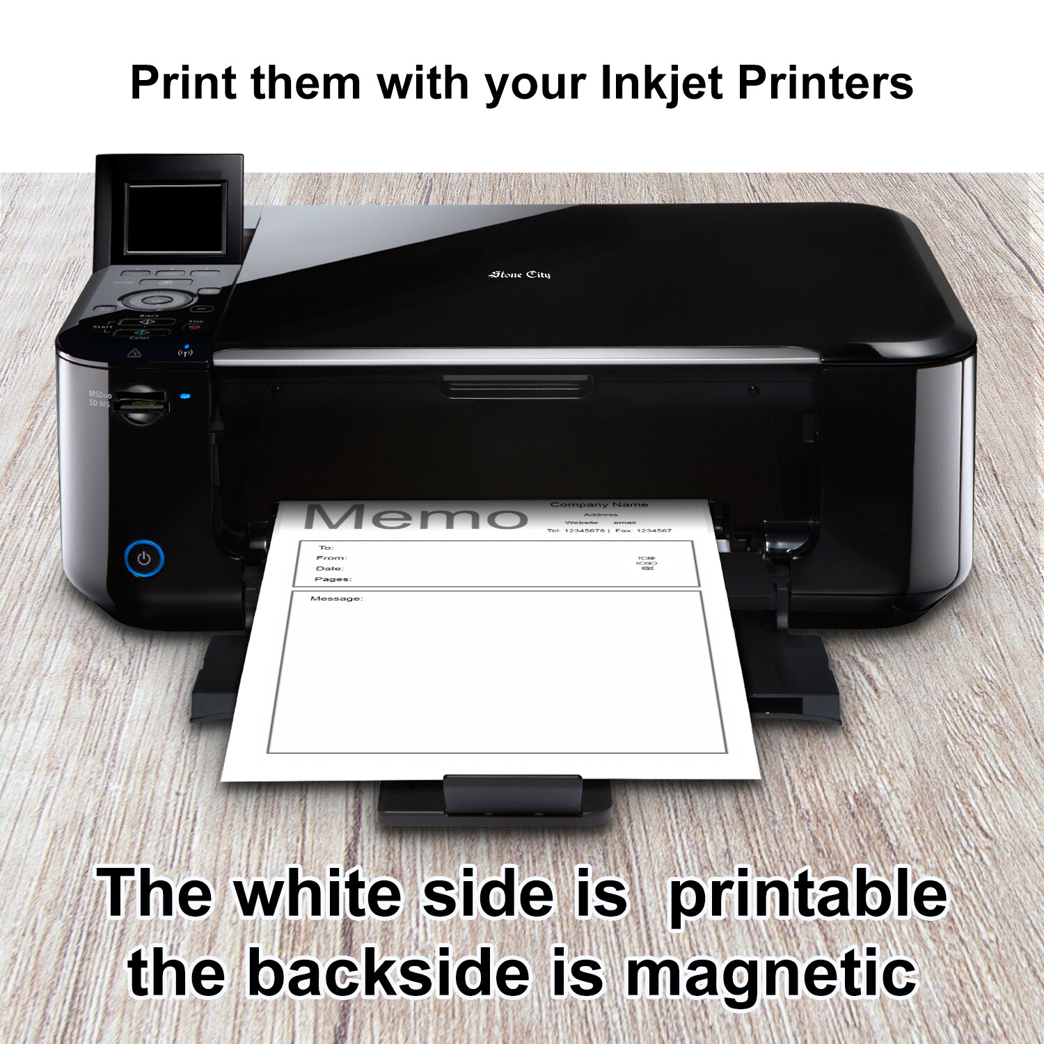 Printable Magnet Sheets Magnetic Photo Paper 8.5×11 Matte Inkjet Laser Cricut