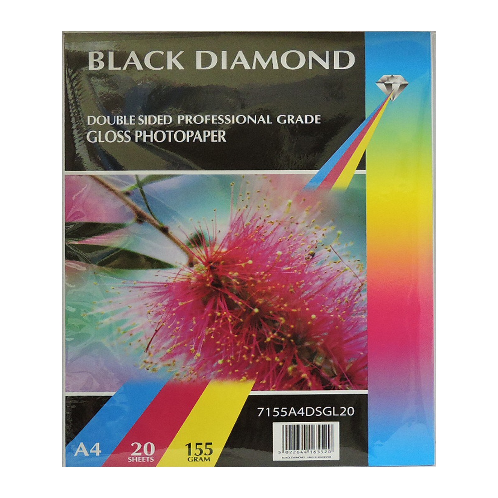 500 Sheets A4 155gsm Black Diamond Double Sided Gloss Photo Paper Wholesale