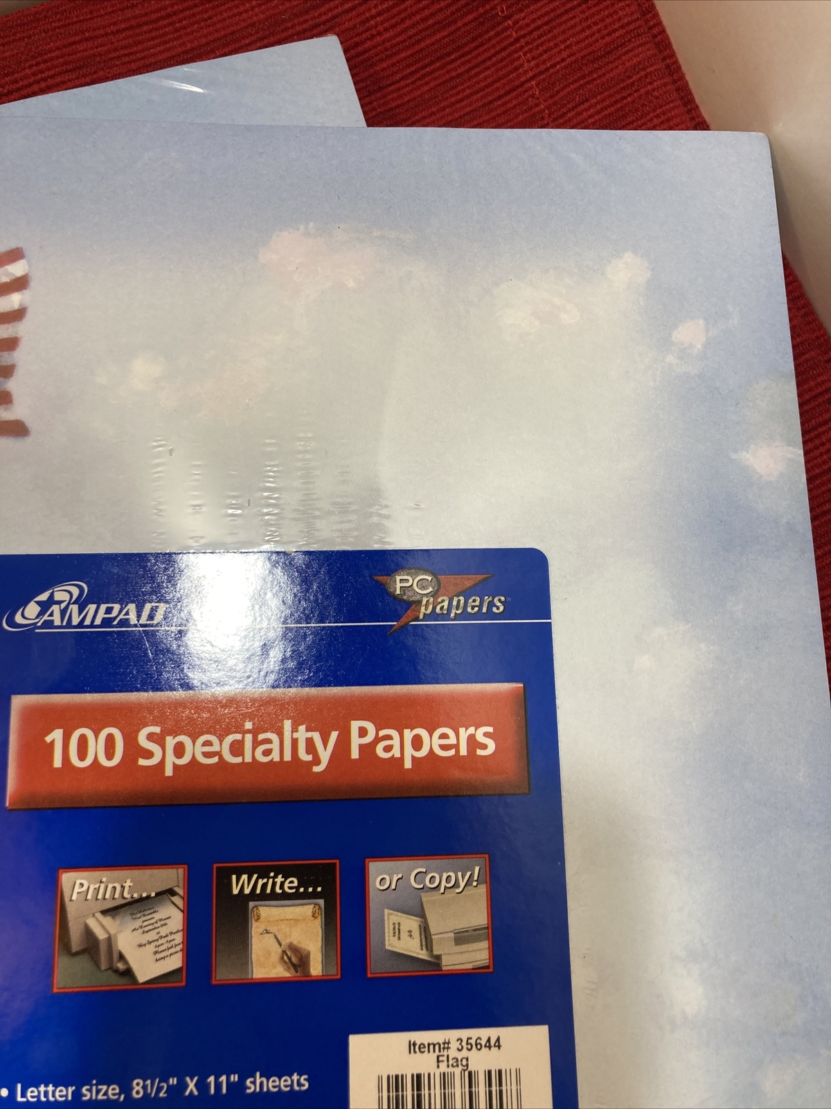Printer Paper Flag W COCHRAN lot of 2 Paper 100 sheets ea Made in USA