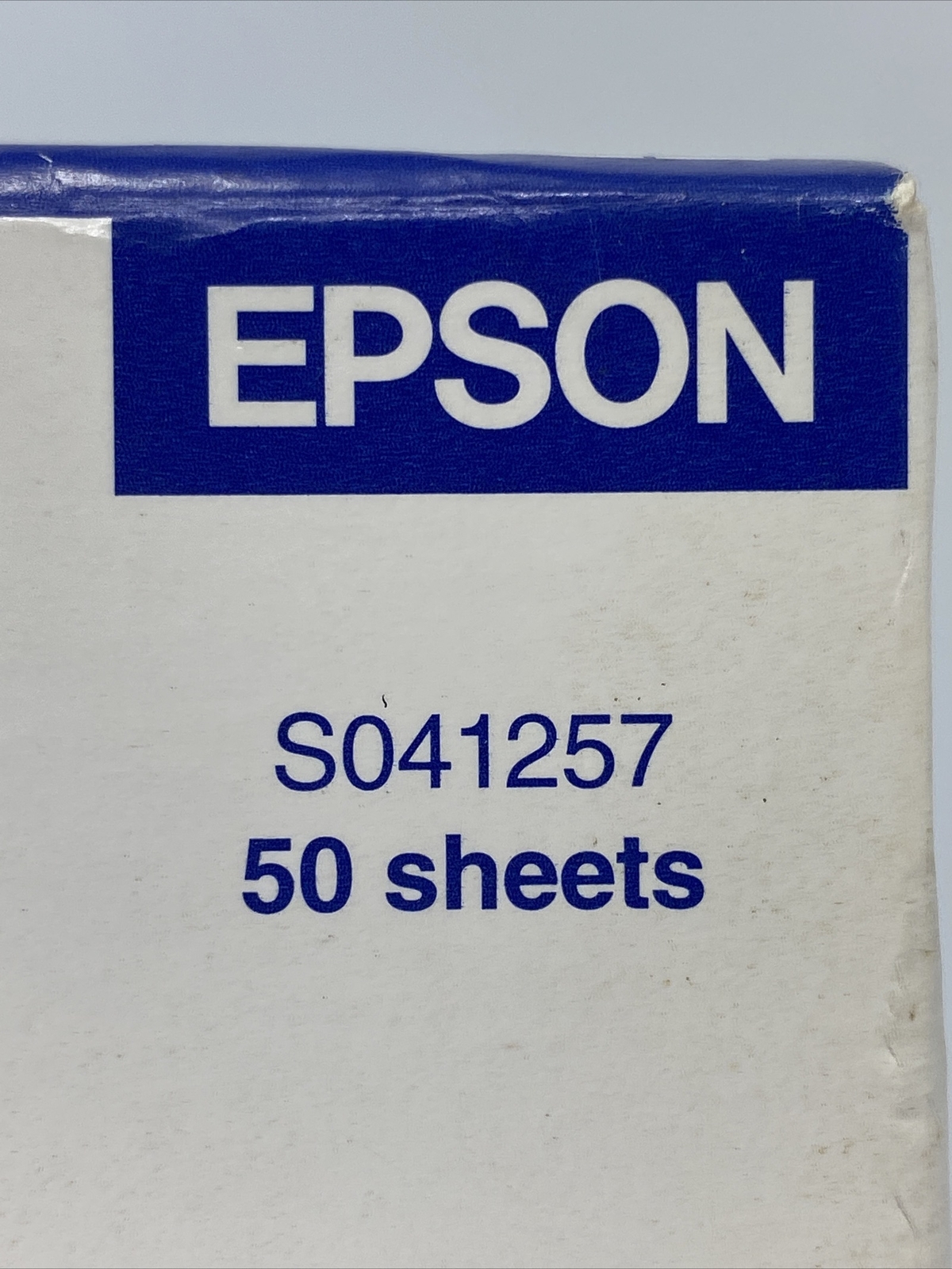 Epson S041257 Matte Photo Paper 50 Sheets 8.5” x 11.” New