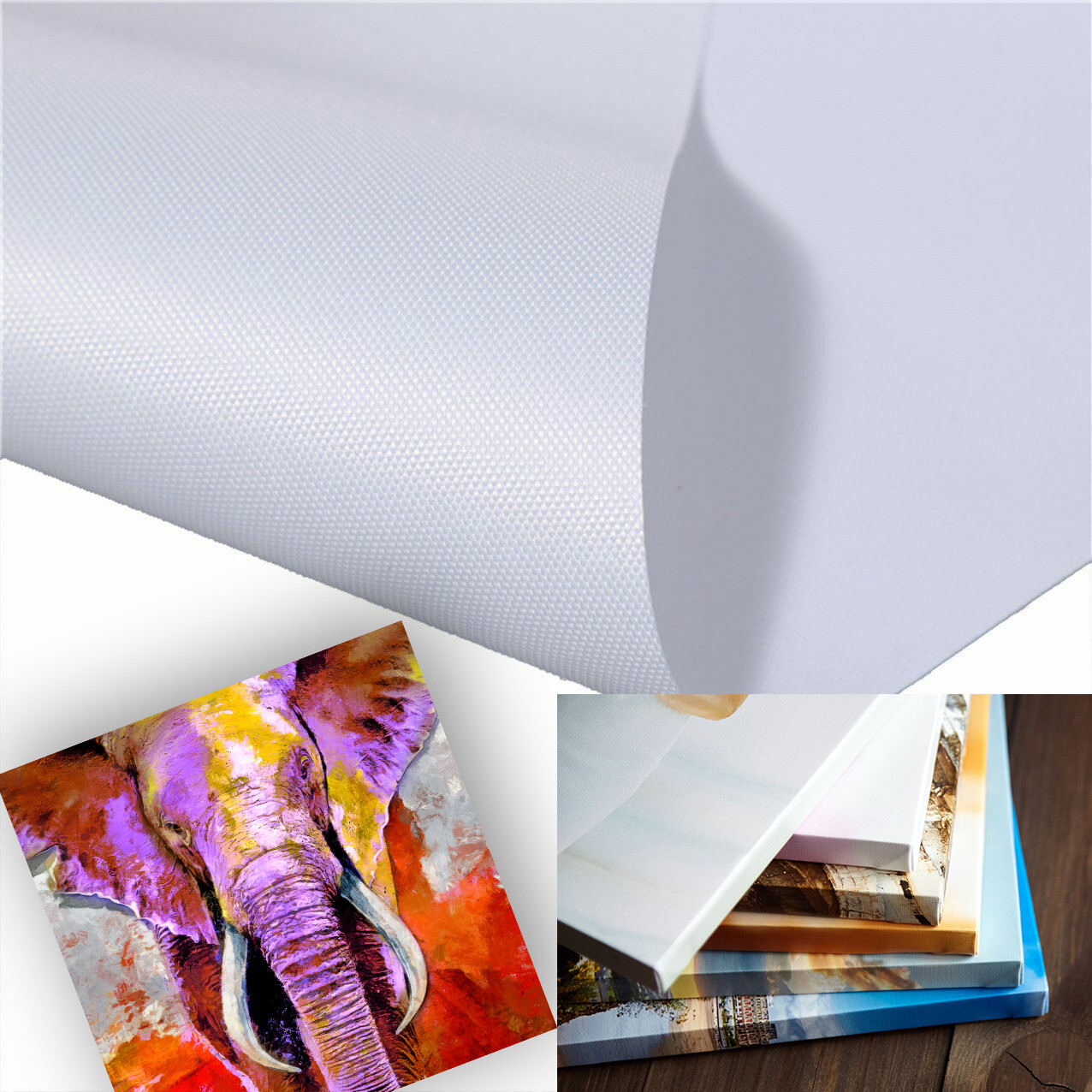 24″ x 75′ Matte Polyester Inkjet Canvas Roll for Wide Format Inkjet Printers