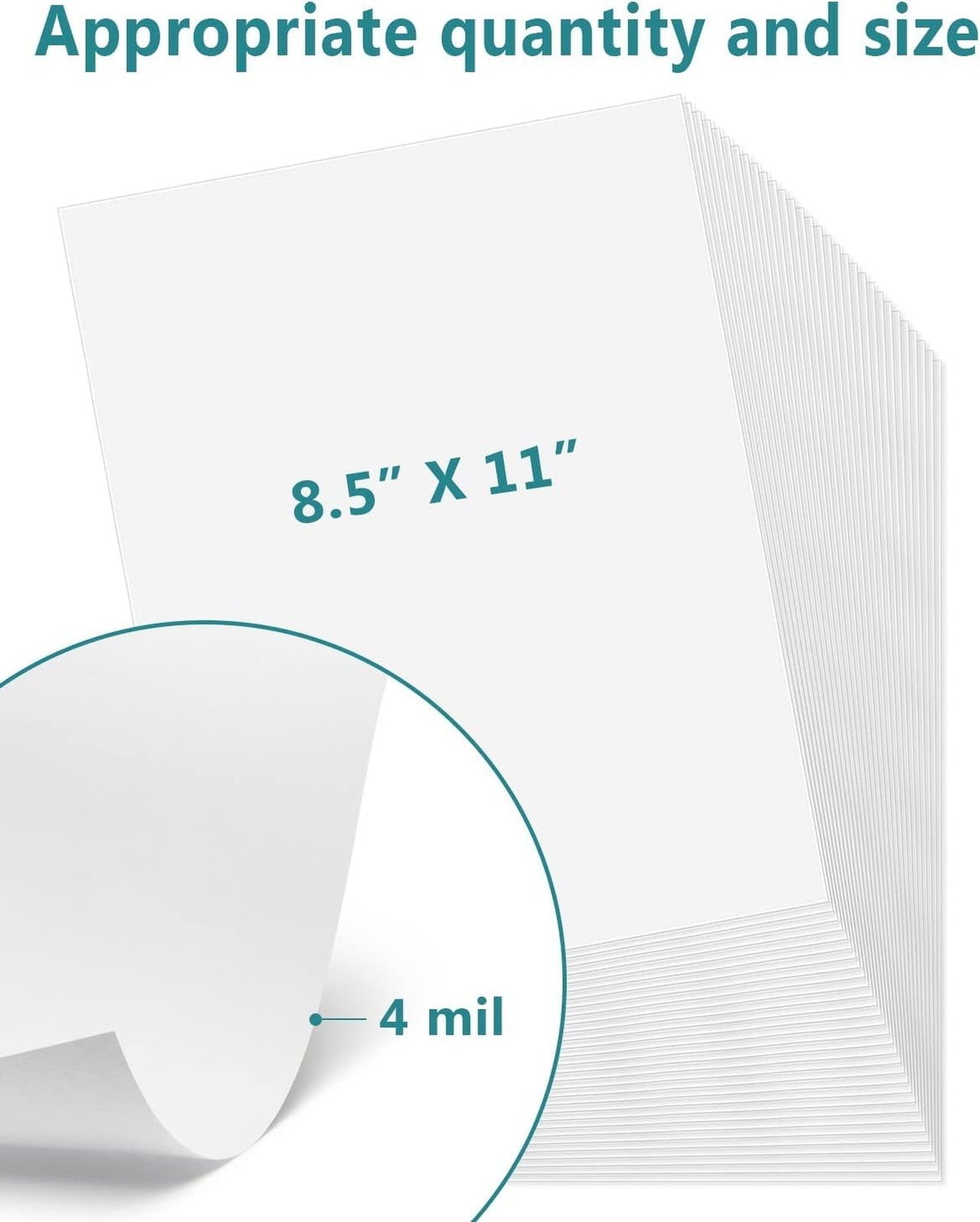 Gwybkq Premium Printable Vinyl Sticker Paper for Inkjet Printer,80 Sheets Mat…