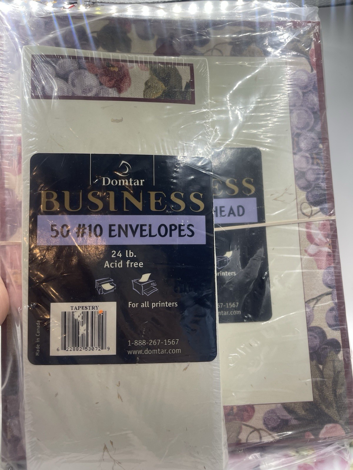 DomTar Business Letterhead Tapestry 100 Count Printer Paper And Envelopes 50 Ct
