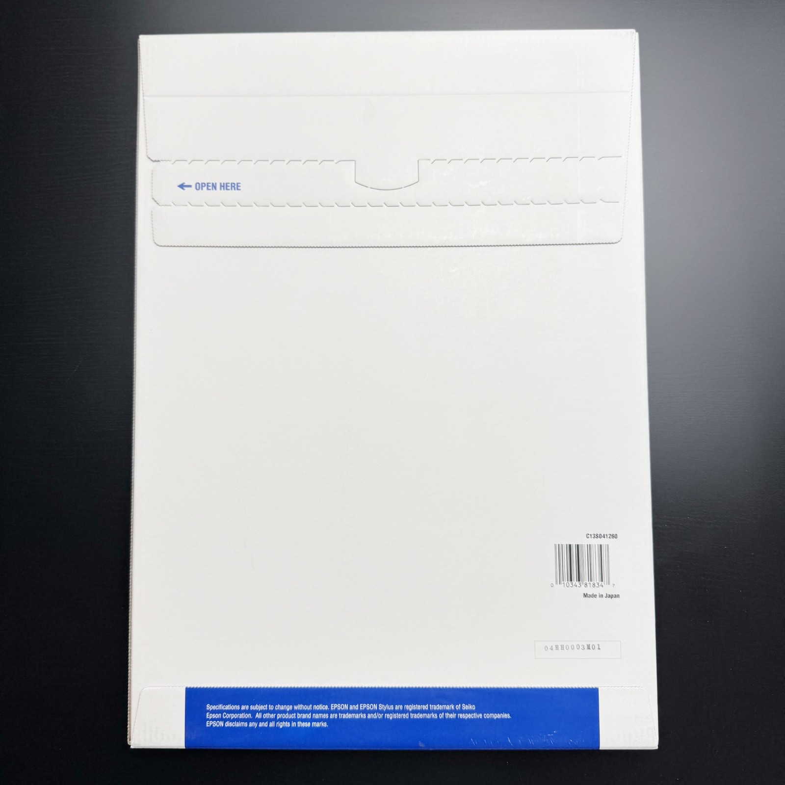 Epson Matte Heavyweight 11.7″ x 16.5″ A3 Professional Paper S041260 50 Sheets