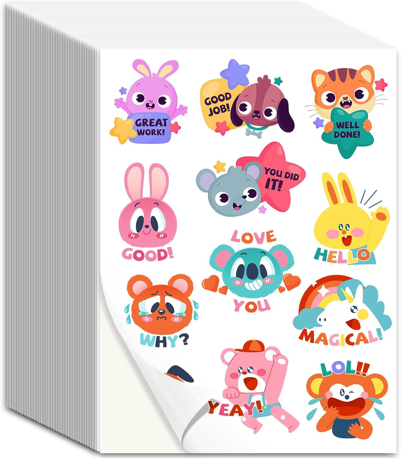 Vinyl Sticker Paper for Inkjet Printer, 40 Sheets 8.5″ X11” Matte Self-Adhesive