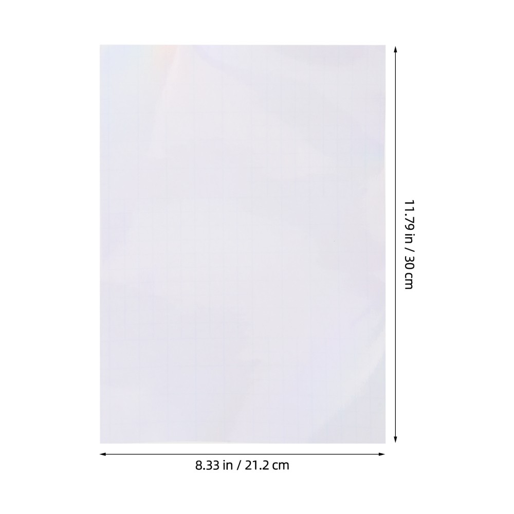 40 Sheets Holographic Laser Stickers Cold Laminated Film Hologram