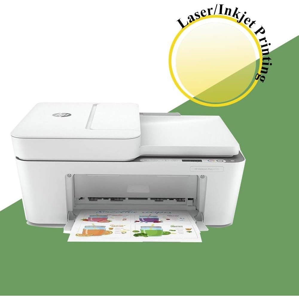 White Matte Printable Sticker Paper for Inkjet & Laser Printers, 45 Sheets Full