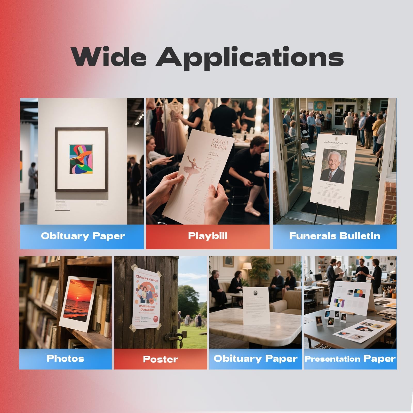 120 Sheets Thin Matte Presentation Photo Paper tabloid paper 11×17 inches 35l…