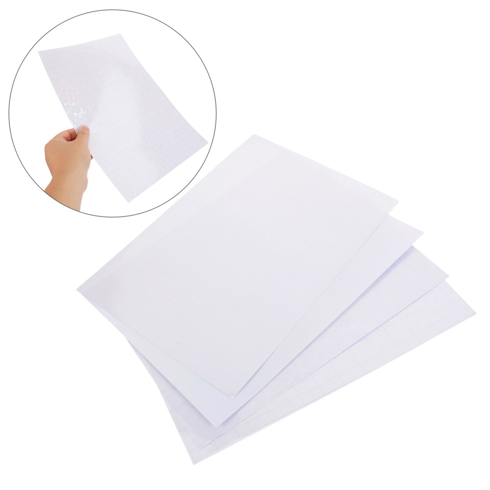 40 Sheets Holographic Laser Stickers Printable Paper Hologram Film DIY