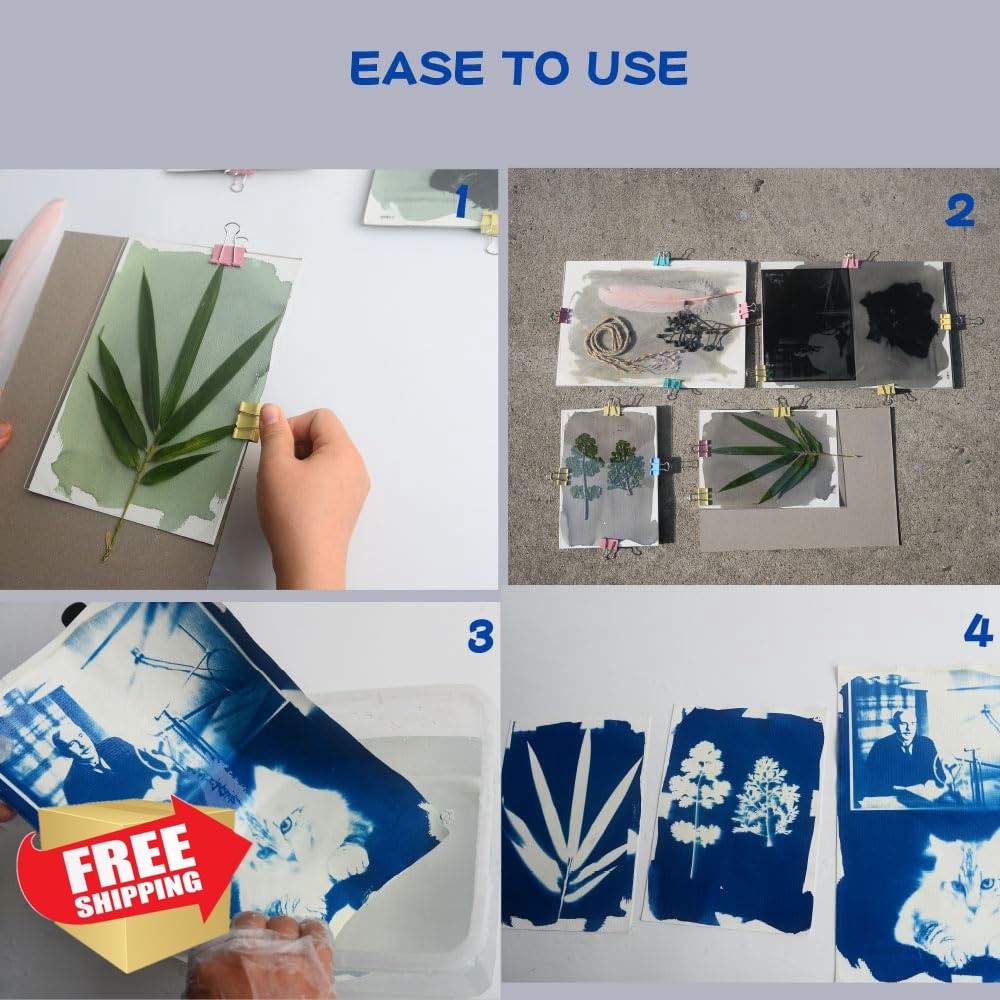 ACADOIT Sun Print Paper Cyanotype A5 20 Sheets