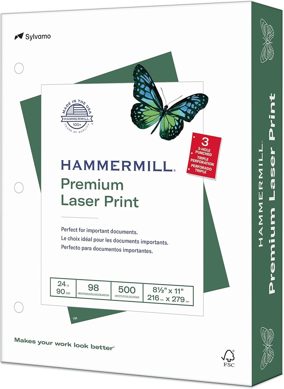 500 Sheets of Acid-Free 24 lb Laser Print Paper 8.5 x 11 – Eco-Friendly Choice