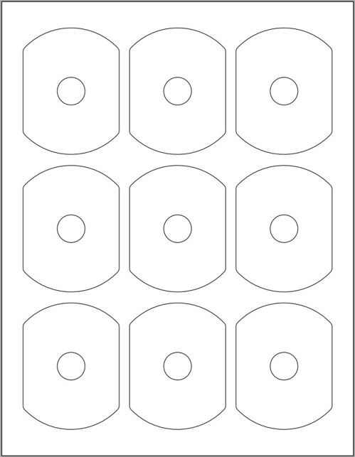 MATTE FINISH BUSINESS CARD CD (hockey rink) 9-Up Labels! 900-Pak (100 sheets)