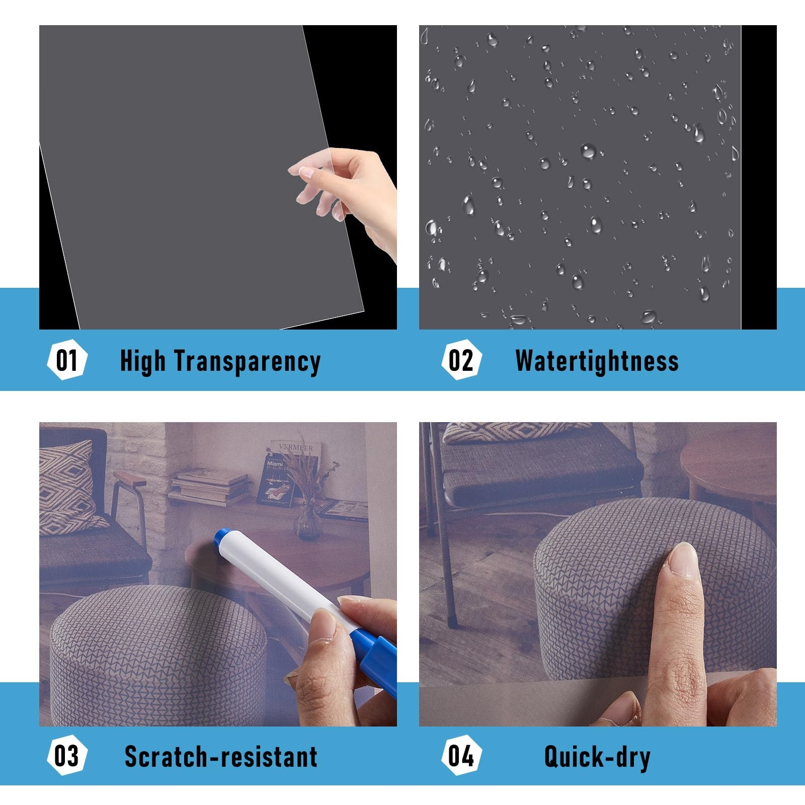 50 Sheets 11×17 Inch Waterproof Inkjet Transparency Film Silk Screen Printing
