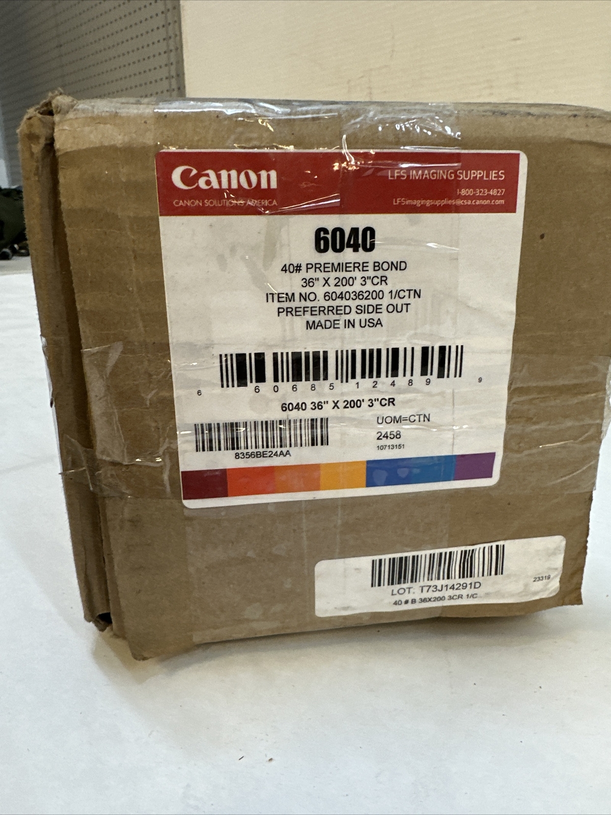 Canon Oce 6040 40lb Uncoated Presentation Poster Inkjet Paper 36″x200′