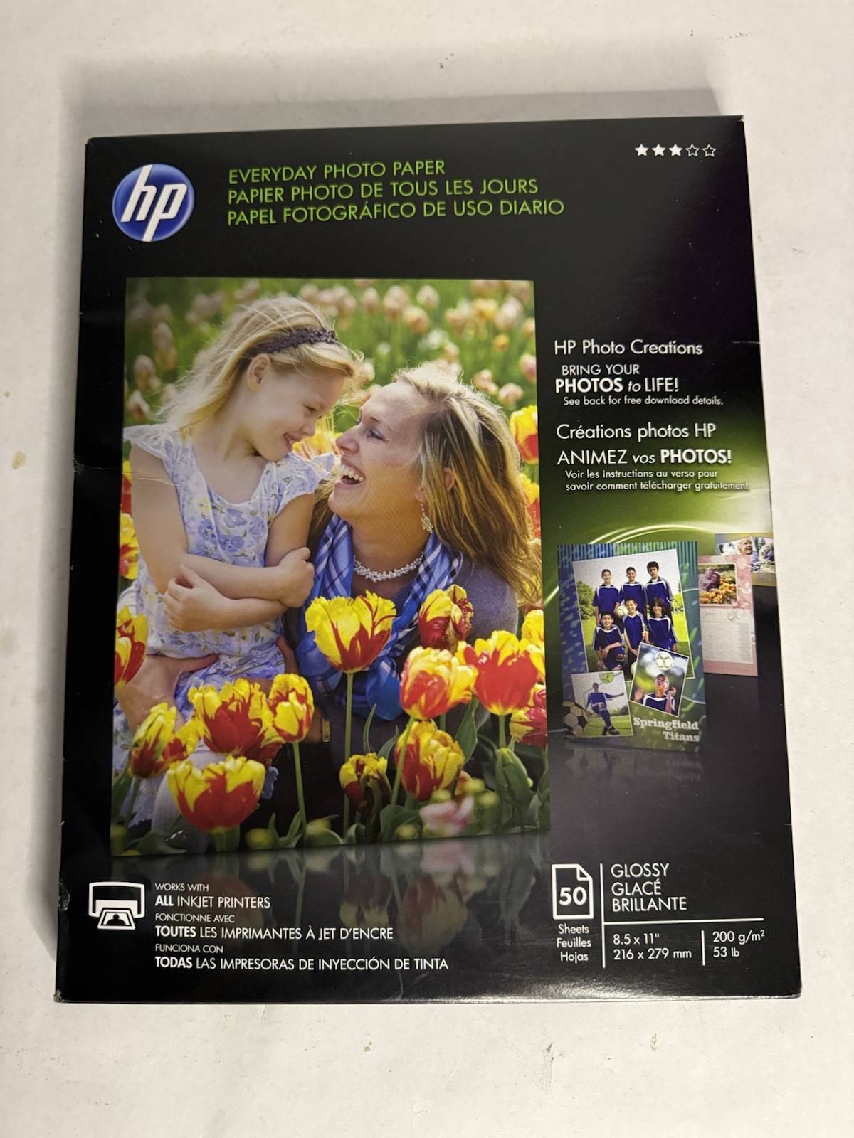 Hewlett Packard Q6638A 4 x 6 inch Glossy Printer Paper – 100 Sheets C1