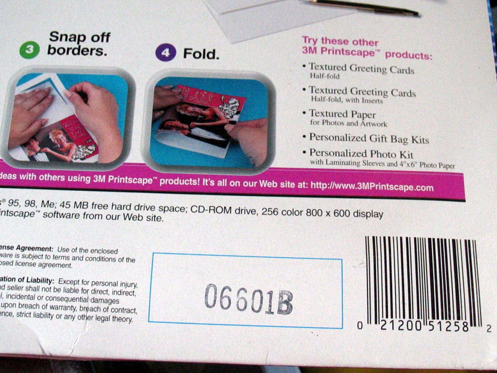 3M Textured Greeting Cards print edge to edge with envelopes