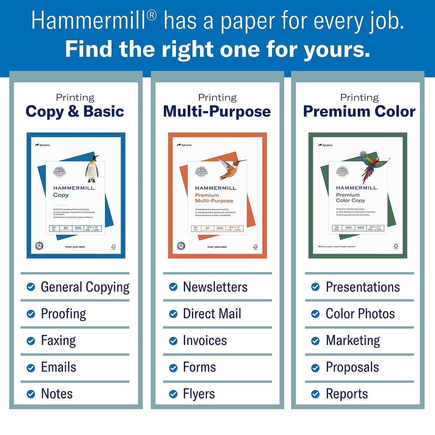Hammermill Printer Paper, Premium Laser Print 24 1 Ream | 500 Sheets, White