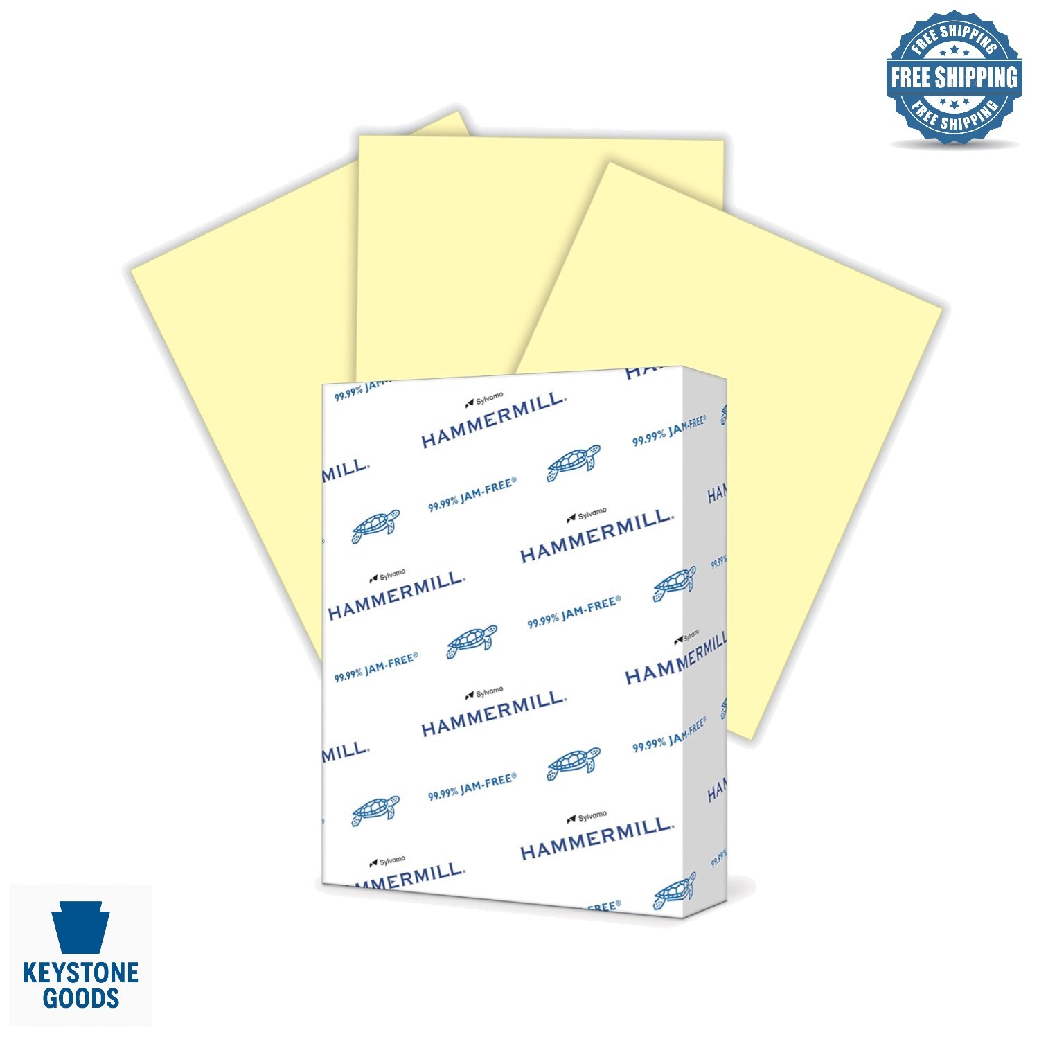 Canary Yellow 20lb Ream of Color Printer Paper, 8.5×11, 500 Sheets